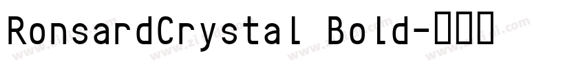 RonsardCrystal Bold字体转换
